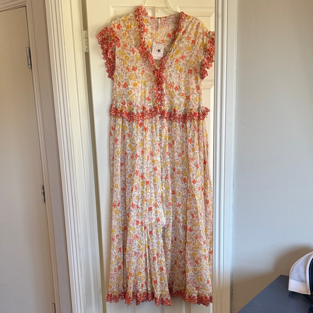 Free People floral maxi dress